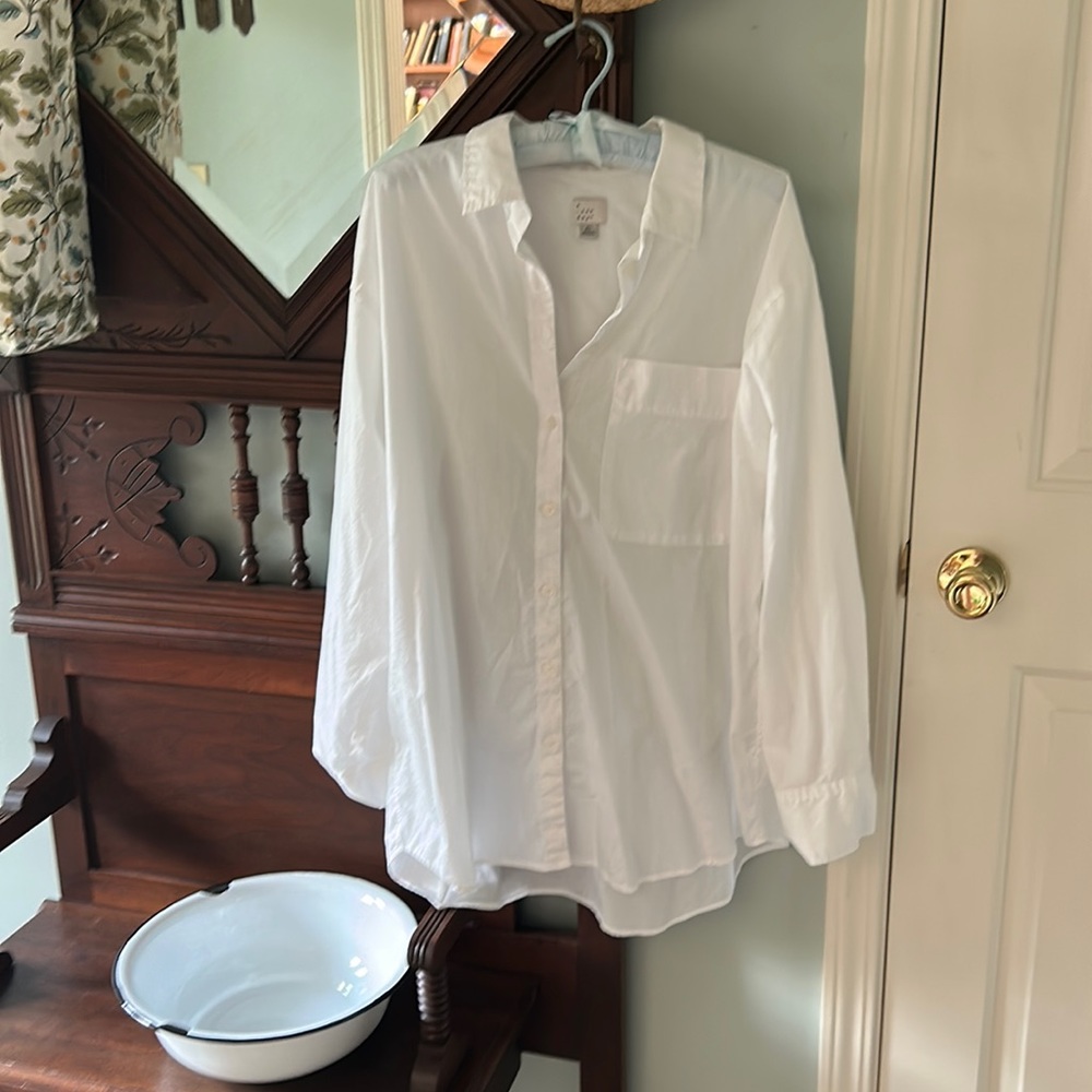 A New Day Button Up White Shirt XL